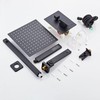 SaniteModar Black Shower Head System 8 Inch Square Rainfall Shower