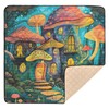 Beautiful Mushroom Houses Baby Play Mat 50" x 50", Playmat