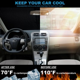 Car Windshield Sun Shade for Toyota Corolla 2009-2013 Accessories Sunshade Window Sun Visor Protector Foldable Blocks UV Rays Keep Your Car Cool