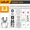 LEILUO 127 Pcs Oscillating Tool Sanding Pad Kit - 4