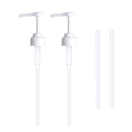 Houdao Dosing Pump for 25-40 mm Thread Bottle 250 ml / 500 ml / 1000 ml (1 Litre) Dosing Dispenser Pump Dispenser for Oyster Sauce Cooking Sauces (White)