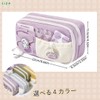 sazanore Pencil Case, Korean Divider, Large Capacity, Pen Case, Stationery