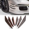 6 Pcs Car Spoiler Canards Kit, Universal Auto Body Anti-Collision
