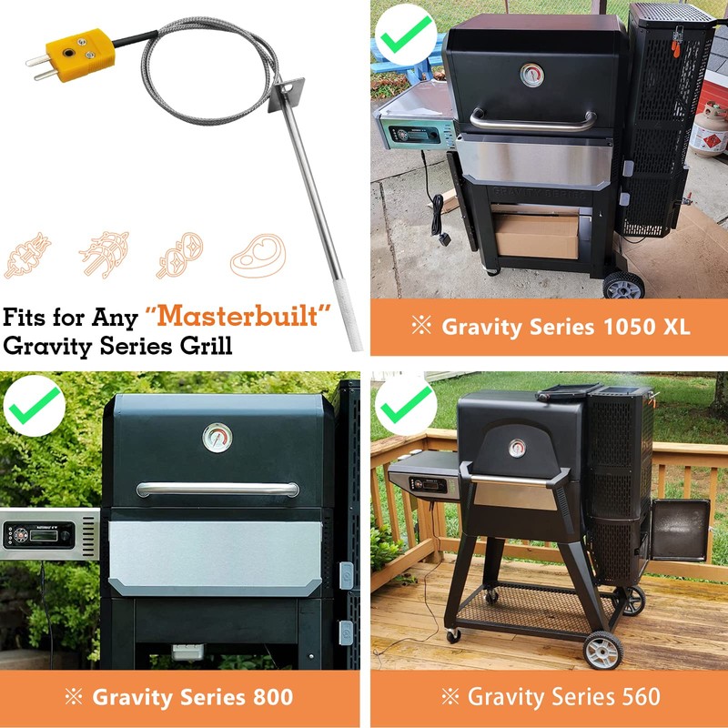 Replacement for Masterbuilt Temperature Probe Kit 1-Piece, Compatible with Masterbuilt