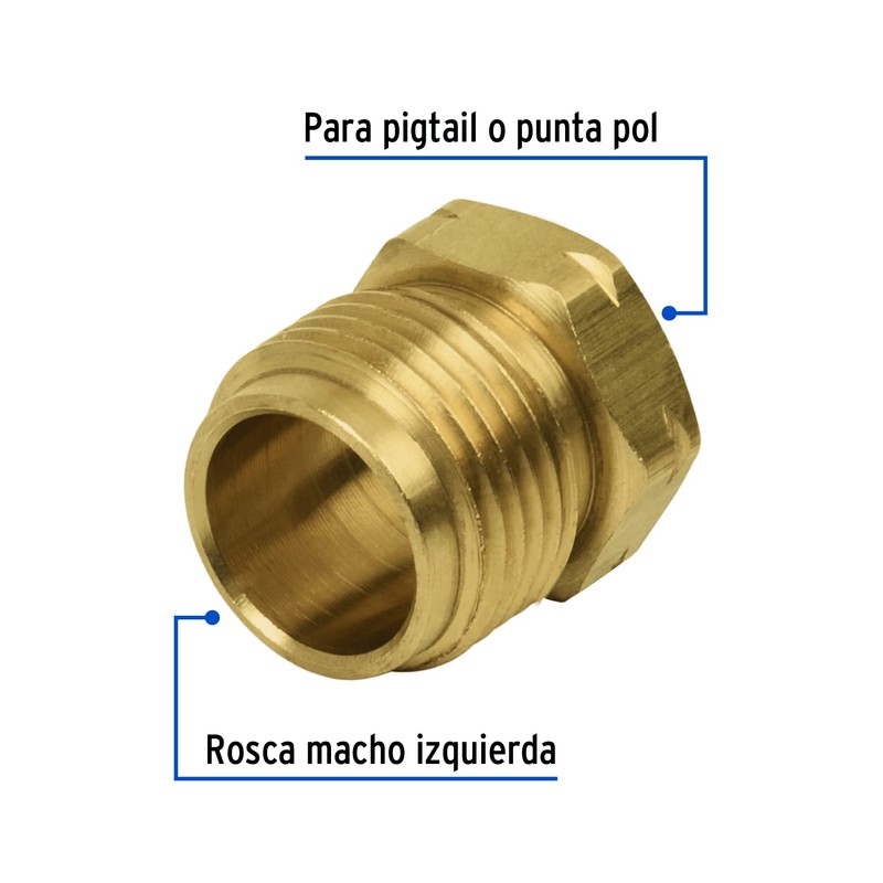 Foset TUIZ-7/8G, Tuerca izquierda de 7/8" para gas a granel