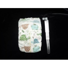 Honest Company Turtle Print Diapers for Reborn, baby doll, baby shower decor, box opening