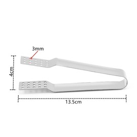 4 Pcs Tea Bag Spoon Stainless Steel Tea Bag Grabber Ice Cube Mini Tongs Mini Sugar Clip for Loose Tea Loose Leaf Gripping Ice Cubes