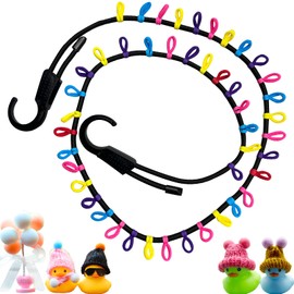 Josuyofo Rubber Duck Display Holder, Paracord Duck Strap with Hooks, Fixed Mount Duck Rope for Dashboard or Rear Window, Fun Interior Off-Road Accessory for Duck Lovers