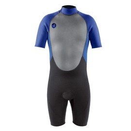 Body Glove Pro3 Men Shorty Spring Wetsuit 2.2mm Back Zip Quadra Flex 4 Way Stretch Thermal Lightweight Performance for Surfing, Bodyboarding, Swimming, Snorkeling, and Scuba Diving (XL, Navy)