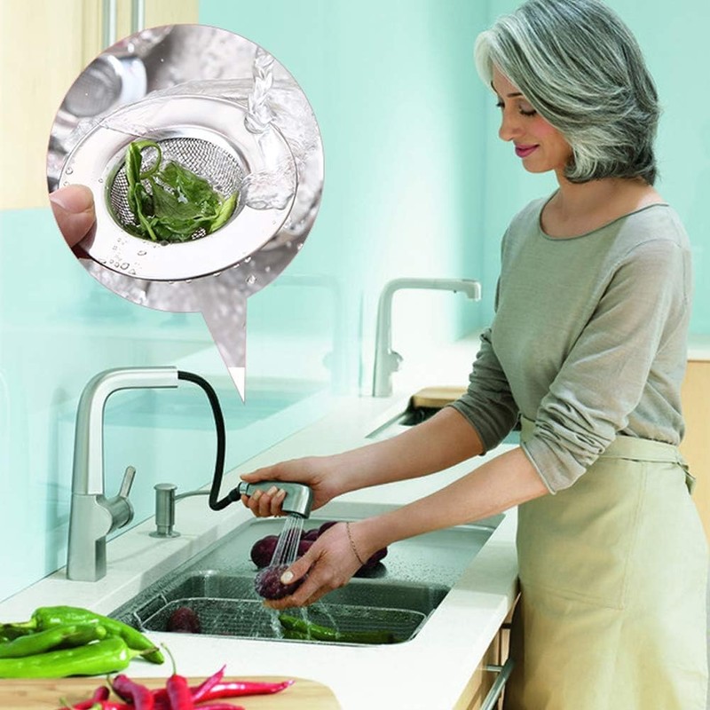 Kitchen Sink Strainer, Strainer for Most Kitchen Sink Drain Basket,