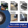 10Pc 4 1/2 inch Shaft 7/8 Grinding Flap Disc 40