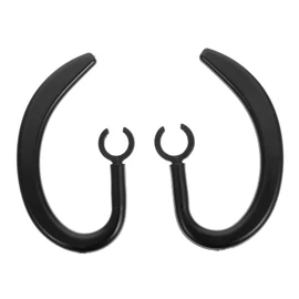 KONTONTY 2pcs Replacement Ear Hooks for Earpiece Rubber Design Slip Earbud Holders for Wireless Earbuds Black