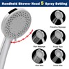 5-Setting High Pressure Handheld Shower Head Combo, NearMoon Multi-functions Powerful