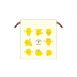 Toshin Pack Noraneko-Gunn Drawstring Bag NG-KI004