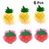 Minkissy 6pcs Fruit-Shaped Mesh Shower Balls Gentle Exfoliating Bath Sponge