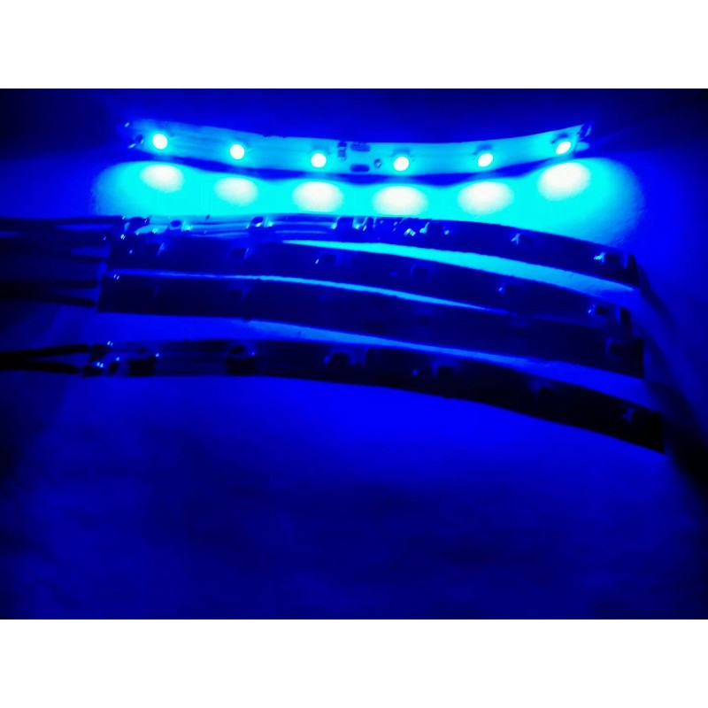 Unbranded 6 LED light strip (lot of 5) Blue interior