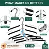 DOIOWN Clothes Hangers Space Saving: 6 Tier Coat Hanger Space