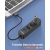 Upgrow USB 3.0 Hub 4-Port USB Hub with 5 Gbps
