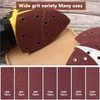 60PCS Sanding Sheets,Mouse Sanding Pads Prio-Triangle Mouse Sandpaper Assorted 40/60/80/120/180/240