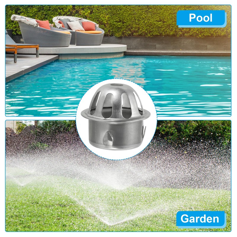 PATIKIL Dome Gutter Guard Filter, 304 Stainless Steel Downspout Strainer,
