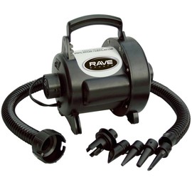RAVE Sports 01083 High Speed Inflator/Deflator, 3.0 psi, 48 CFM 120 VAC, with Adaptors, Black