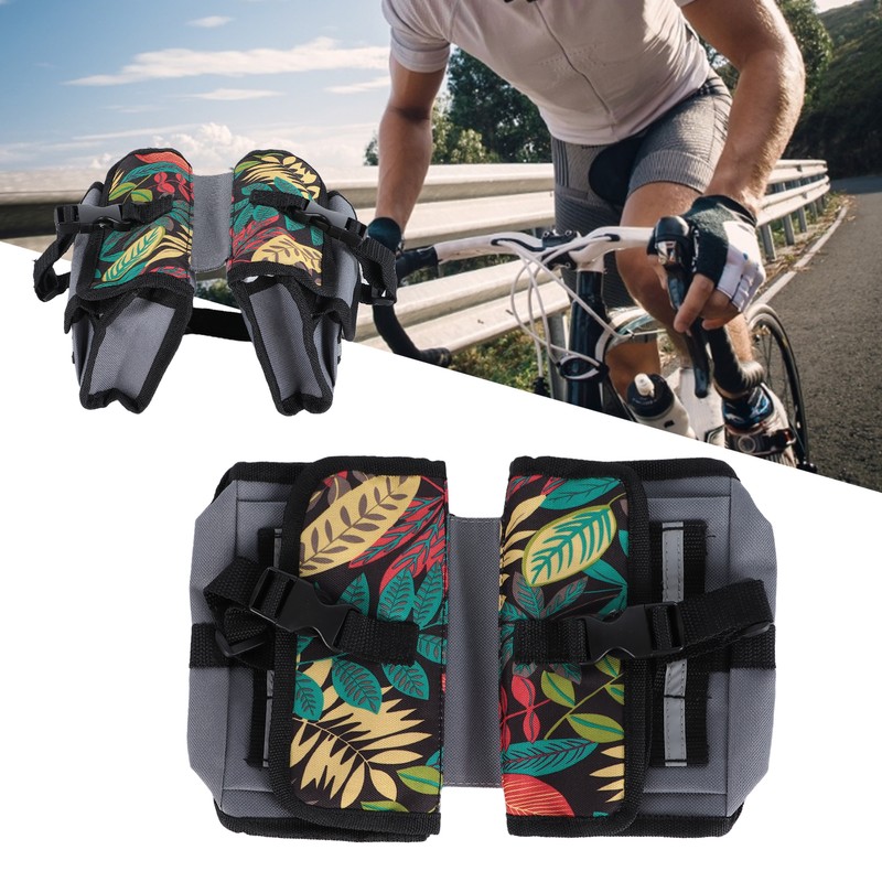 Bike Front Frame Bag Bicycle Twin Storage Top Tube Bag