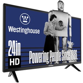 Westinghouse 24 Inch TV, HD LED Small Flat Screen Non-Smart Television, Works with Fire Stick, Roku, Apple TV, TiVo, Xumo, and Streaming Devices