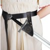 Universal Sword Belt Leather Frog - Holster fits Medieval Swords