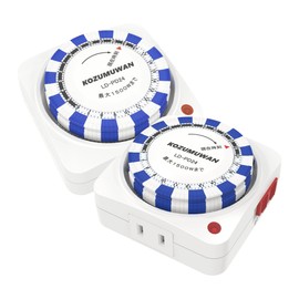 Program Timer, 24 Hours, 15 Minute Units, Direct Outlet Connection, White, Repeat Function, Switch Type, Power On/Off, Automatic On/Off, Power Saving, Prevents Forgetting to Turn Off, Indoor Use (Set