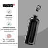 SIGG Traveller Black Water Bottle (1 L), Pollutant-Free and Leak-Proof