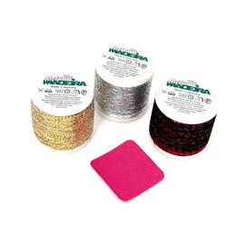 Beilaufgarn 3er-Set MADEIRA gold-silber-rot