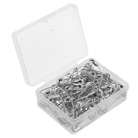100 Piezas Alfileres de Seguridad Curvos para Acolchado 54 mm – Fijación Firme de Telas Multicapa para Patchwork y Bordado – para Costureros Profesionales y Aficionados