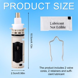 BOXOB 2pcs Replacement Cartridge Compatible with Moen Tub Shower, Faucet Replacement Parts for 1222 Cartridge Shower Accessories