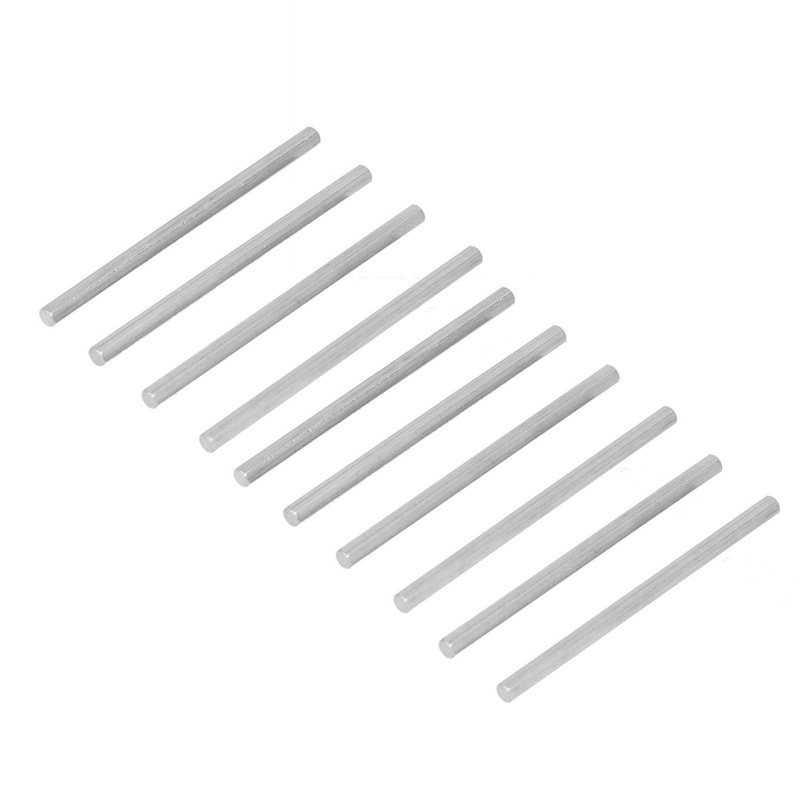 10Pcs Long Rod Nut Hex Coupling Straight Bar Stainless Steel