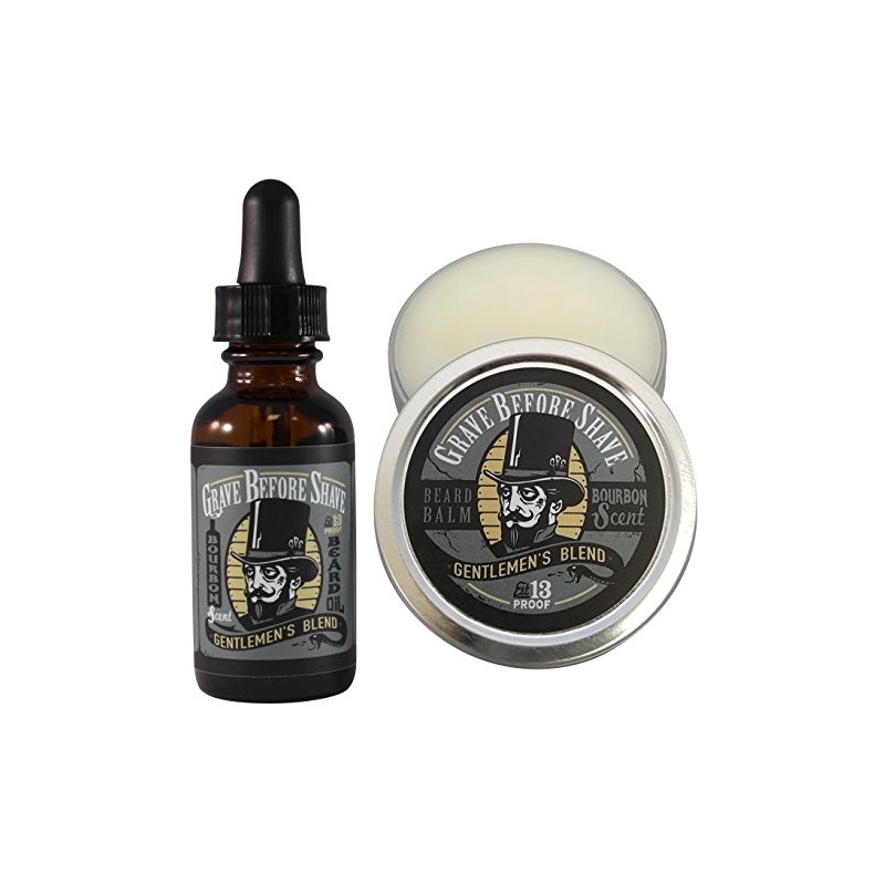 GRAVE BEFORE SHAVE Gentlemen's Blend Beard Pack (Bourbon Scent)