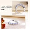 AGRULE June Birthstone Rings for Women Sterling Silver Stackable 2mm