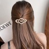 6 PCS Retro hair Barrettes Banana Clip French Style Twist