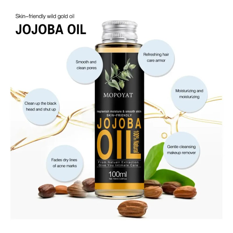 100%puro Aceite De Jojoba Para El Cuidado La Piel Y