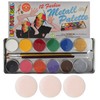 Eulenspiegel make-up palette made of metal with 12 colors and
