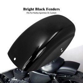 HDBUBALUS Vivid Black Rear Fender Mudguard For Harley Sportster 883 1200 48 72 Café Racer