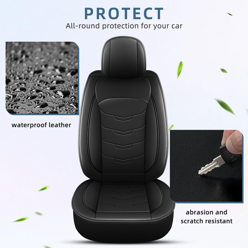 RAWAKORW Car Seat Covers Fit for Honda Pilot 2005-2015 Front