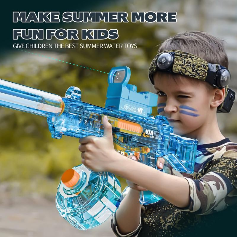 Automatic Electric Water Gun with LED Effects, Water Suction Powerful