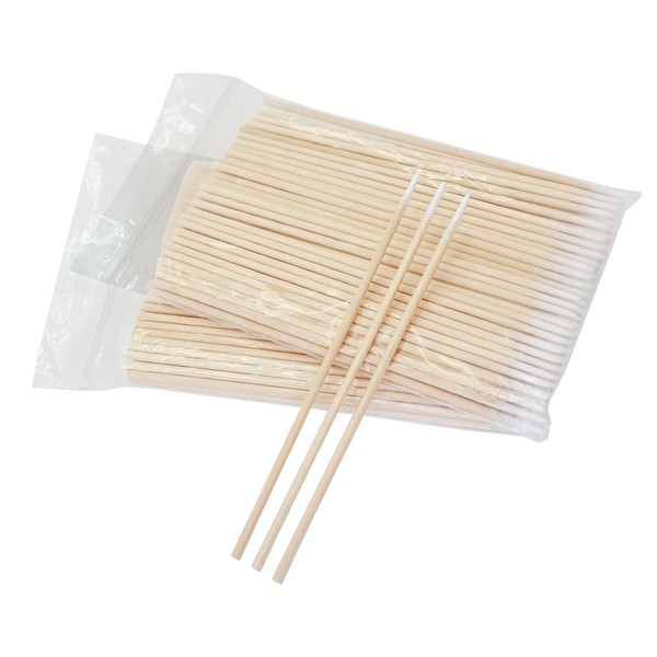 Egaageoi 200 Count Pointed Cotton Swabs - 4-Inch Precision Cotton