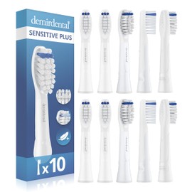 demirdental Extra Sensitive Replacement Toothbrush Heads for Oral-B Pulsonic Sensitive Plus Replacement Toothbrush Heads for Very Sensitive Teeth Pack of 10