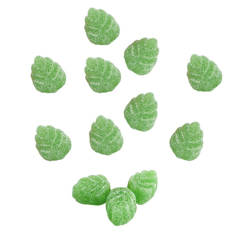 Fruidles Spearmint Leaves, Delicious Gummy Jelly Candy, Gluten-Free, Fun and