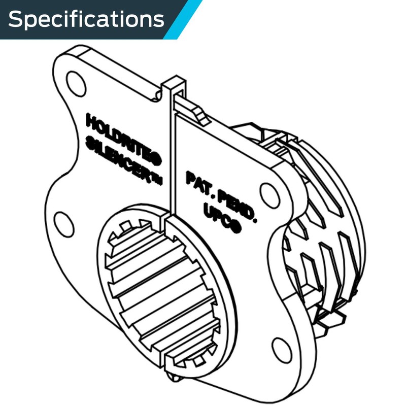 HoldRite 262J8 Silencer Thru-Stud Isolator, 3/4 Inch, 8 Pack