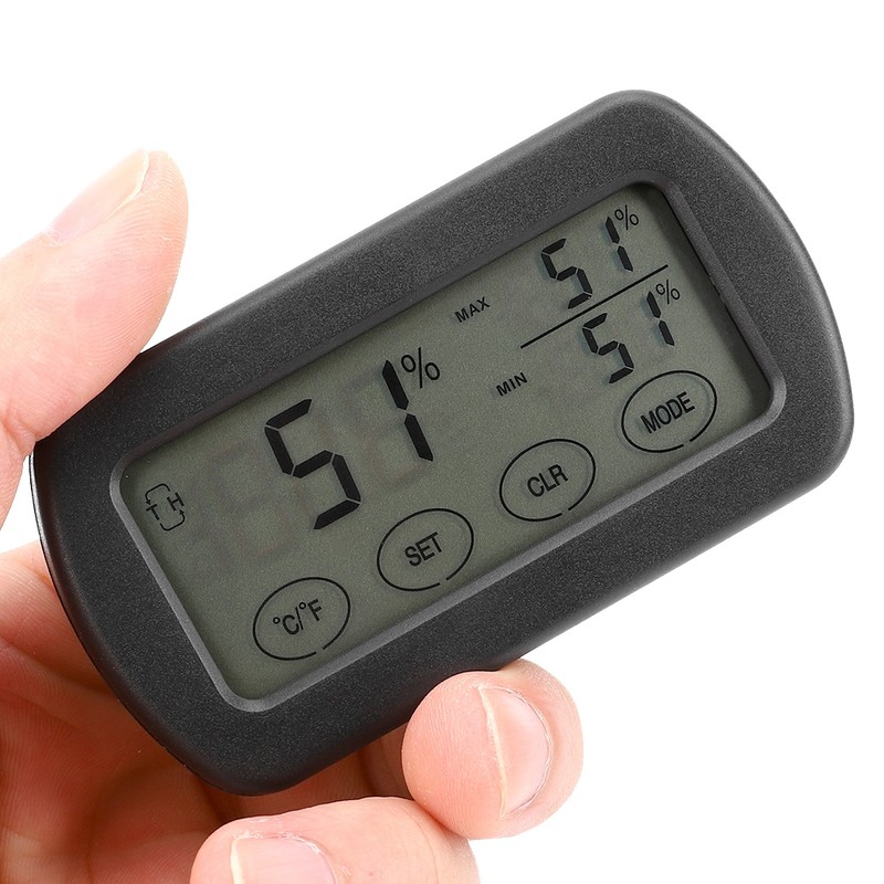 LCD Touch Hygrothermograph Thermometer Hygrometer Electronic Indoor Temperature Humidity Meter