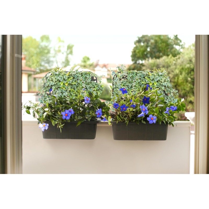 24" Privacy Planters (S/2) - Grey