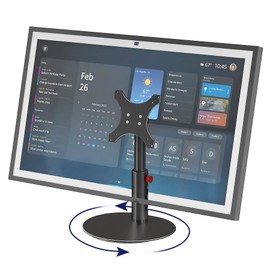 Premium Stand for Show 21/15 with Swivel and Tilt Design,Aluminum Mount Stand And 360°Rotation & Tilt Suitable for Office and Kitchen(BLACK)