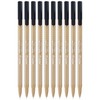 SoftLine Ballpoint Pens, BLACK, Fine Point (0.7mm), Pack of 10,